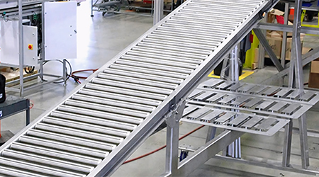 gravity-roller-conveyer-machine